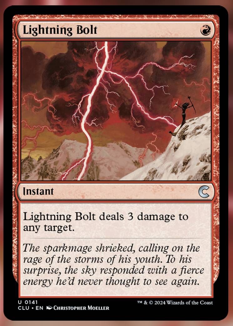Image of Lightning Bolt card.