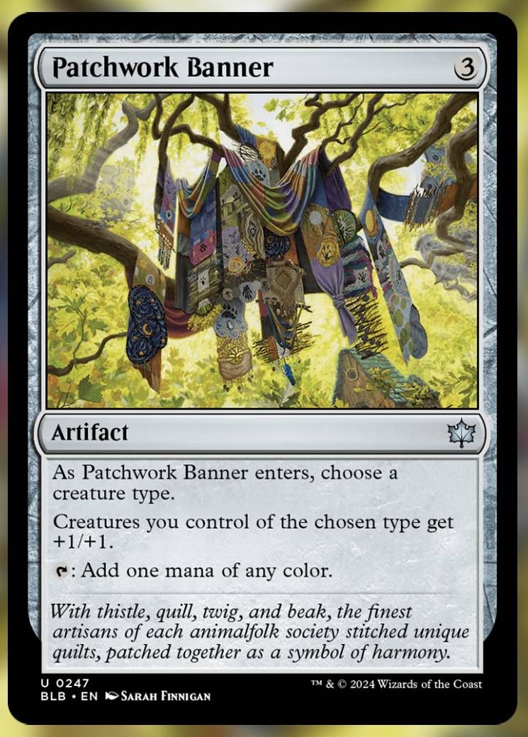 Image of Patchwork Banner card.