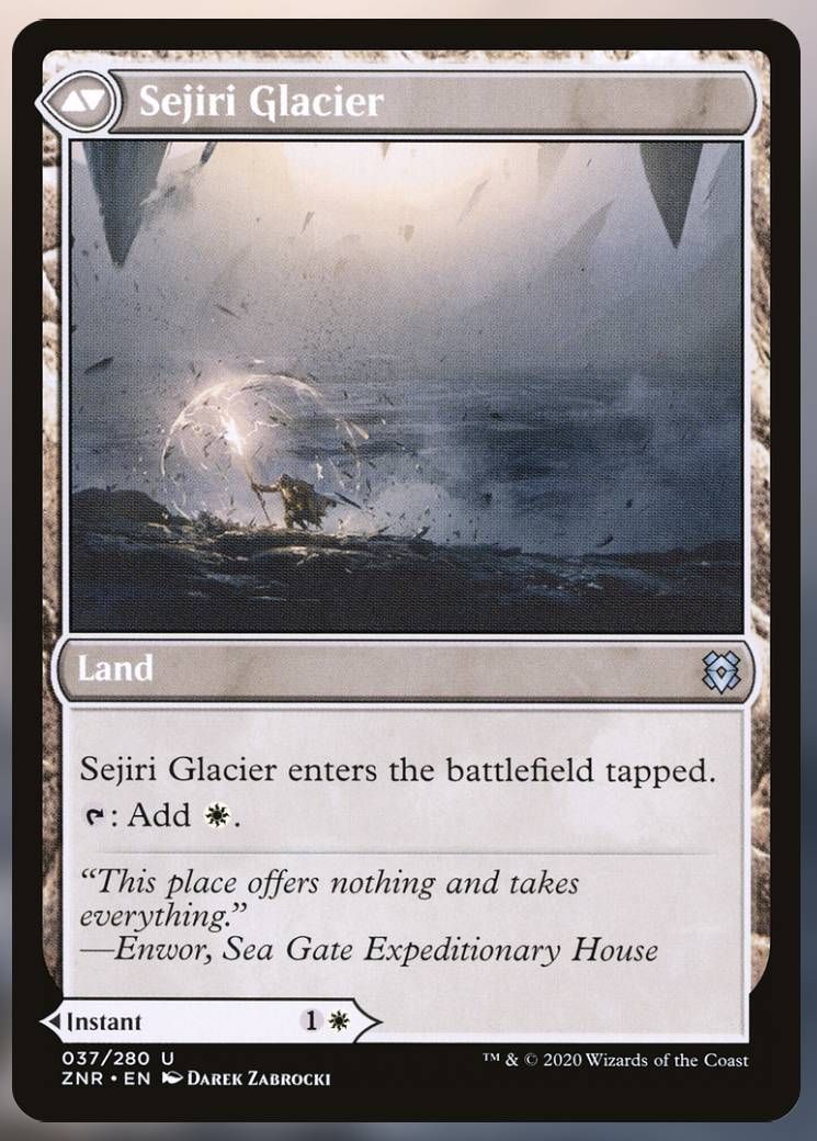 Iamge of Sejiri Glacier card.