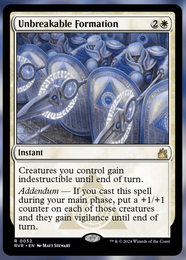 Image of Unbreakable Formation card.