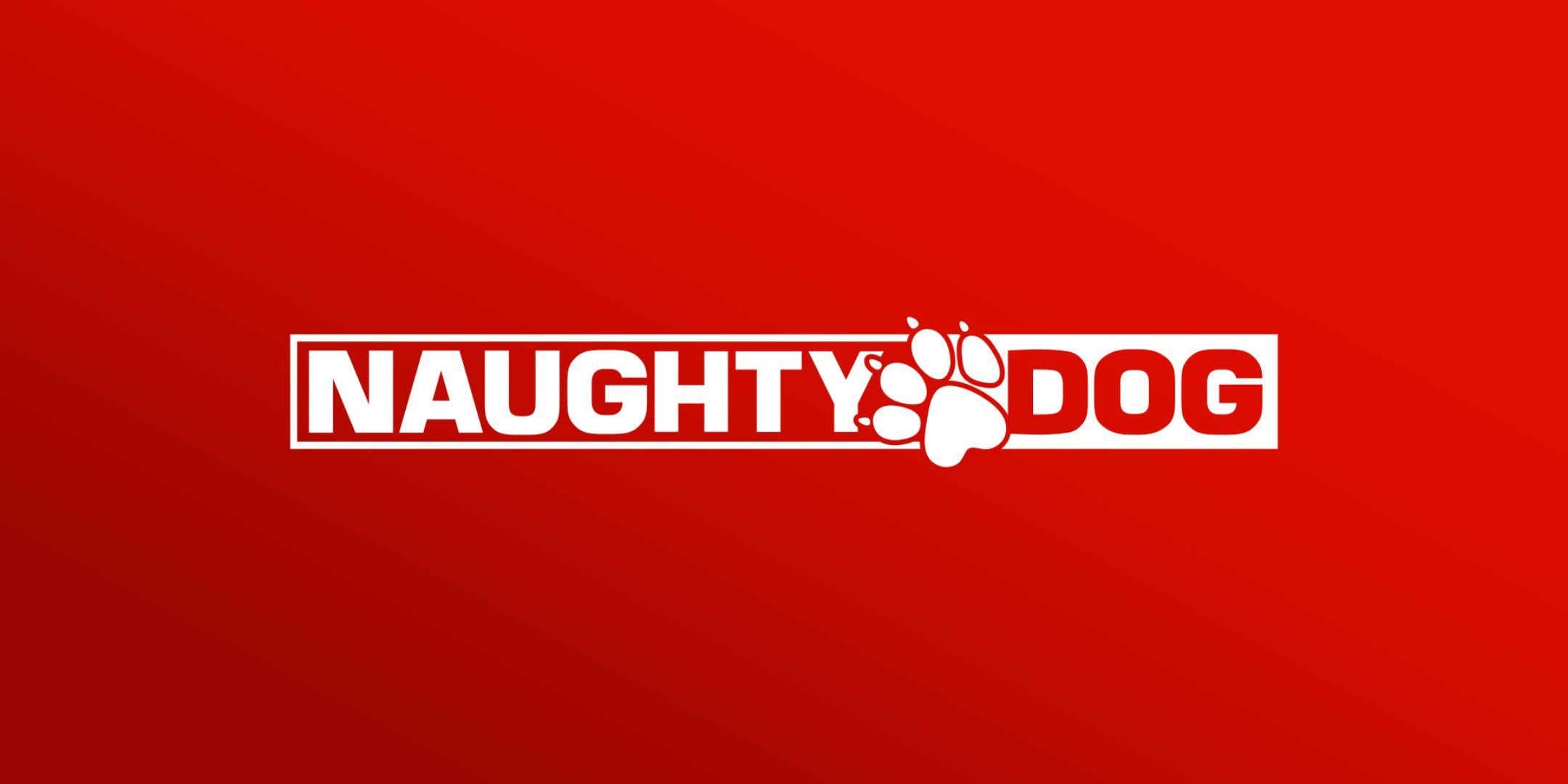 A red variant of Naughty Dog's logo.