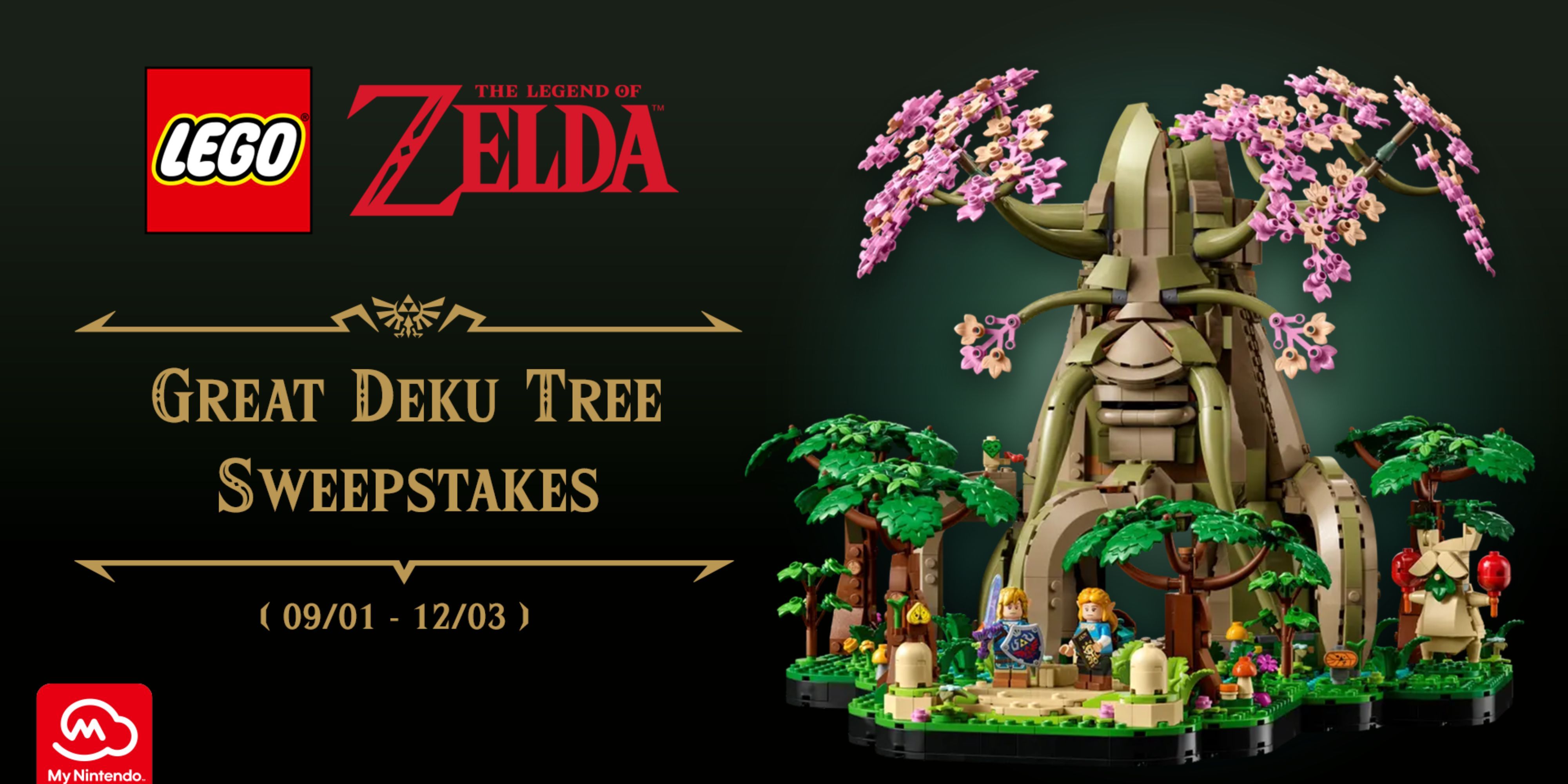 Примите участие в розыгрыше Nintendo Zelda и получите шанс выиграть набор LEGO Deku Tree