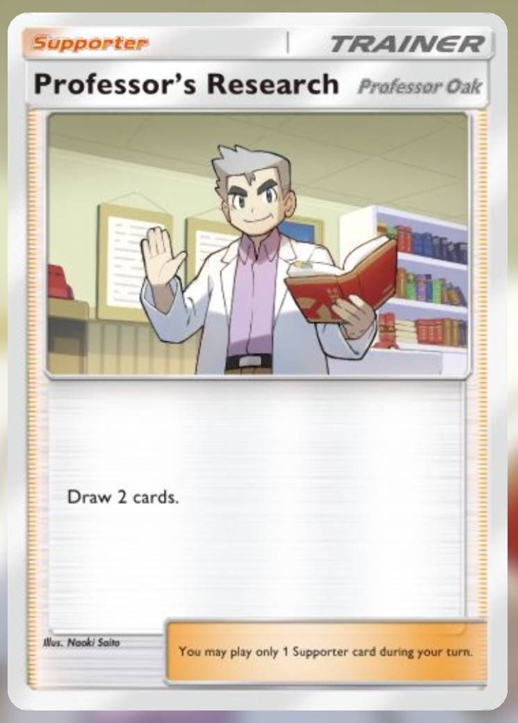 Professor's Research, from Pokemon TCG Pocket.