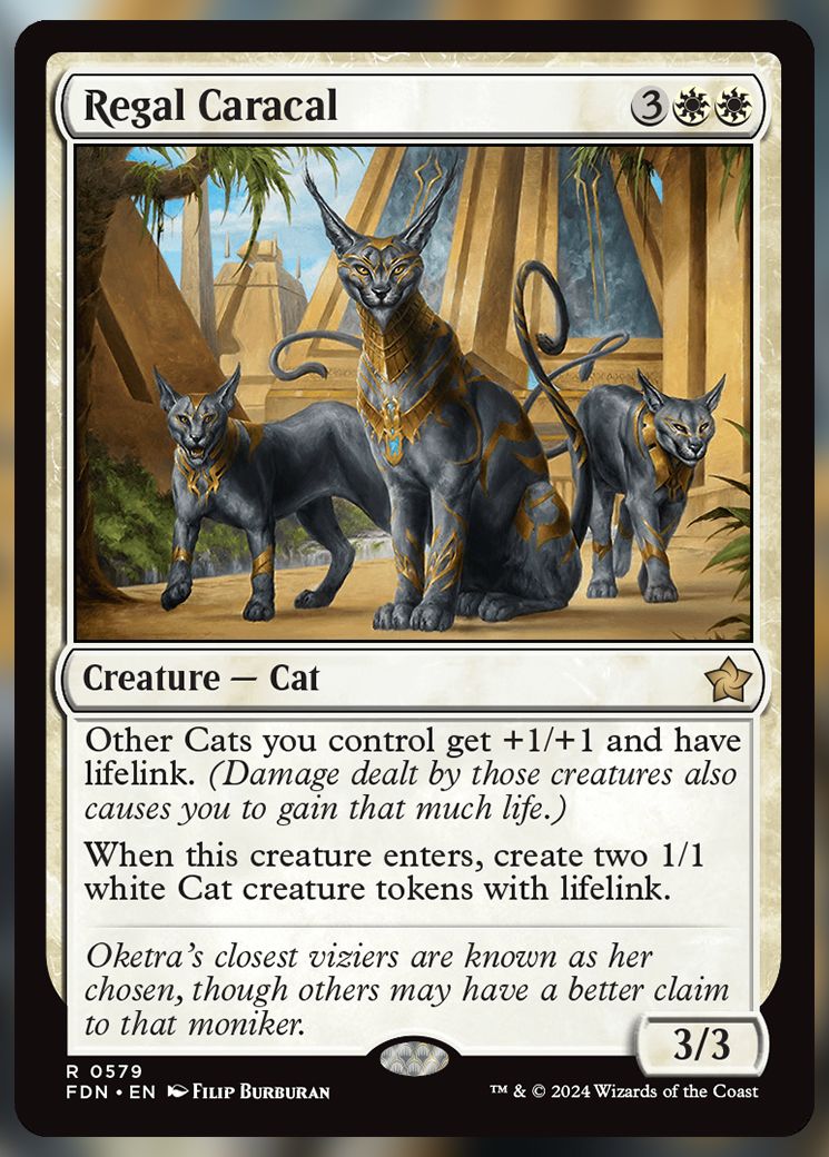 Regal Caracal MTG Card.