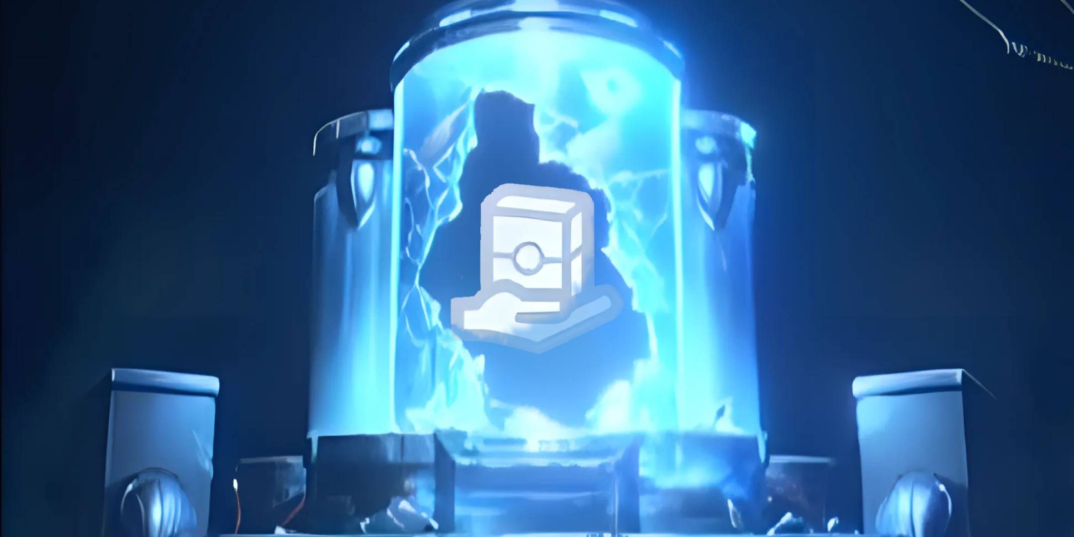 The Rental Deck icon inside of a broken containment unit in Pokemon Pocket.