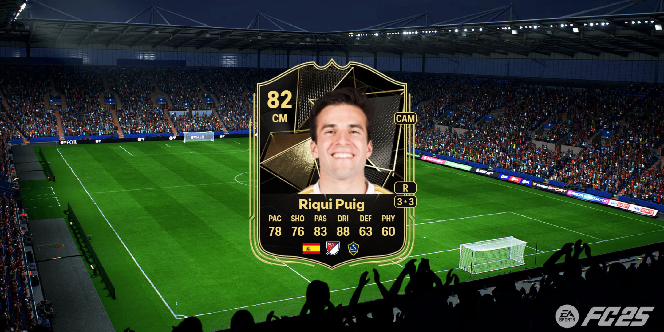 کارت Riqui Puig در EA Sports FC 25.