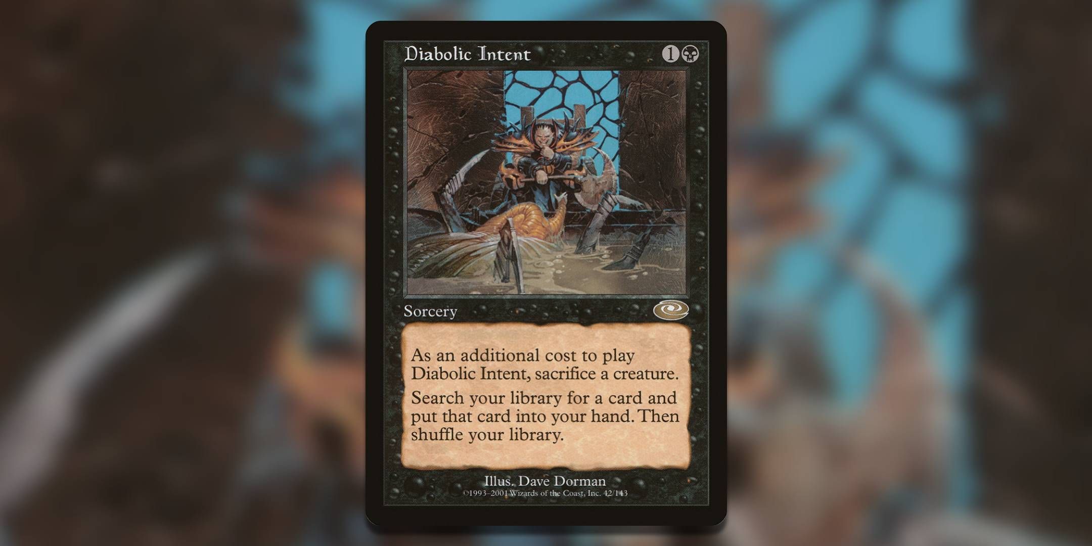 Screenshot of Diabolic Intent Planeshift MTG.