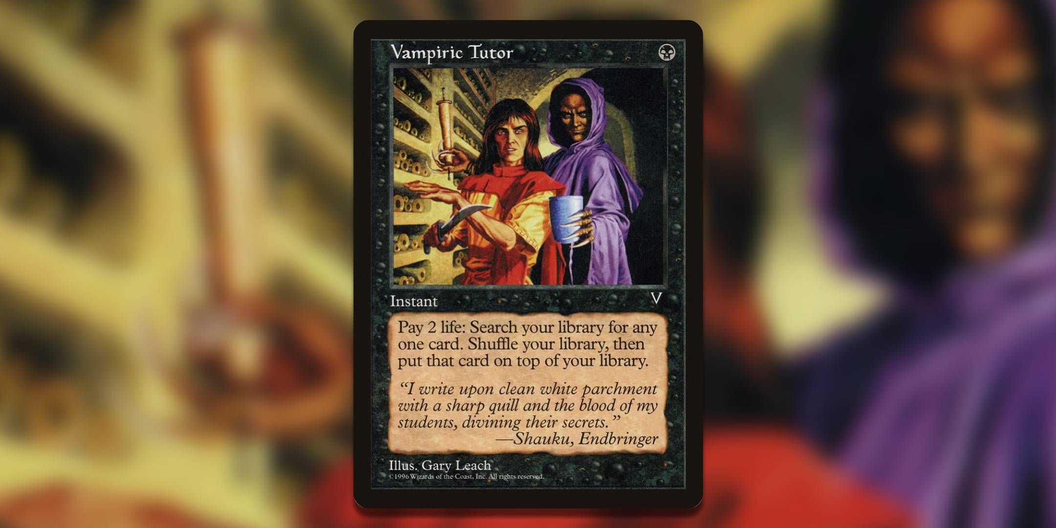 Screenshot of Vampiric Tutor Visions MTG.