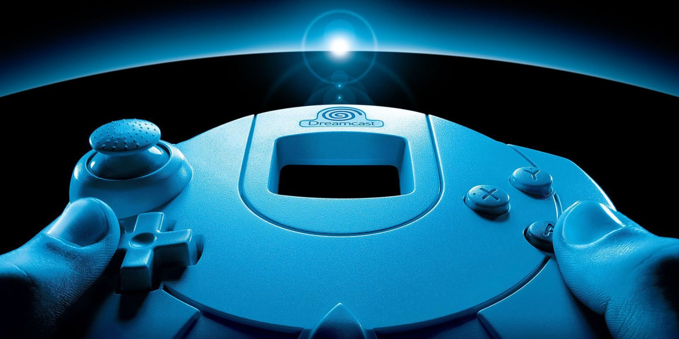 A Dreamcast controller close up