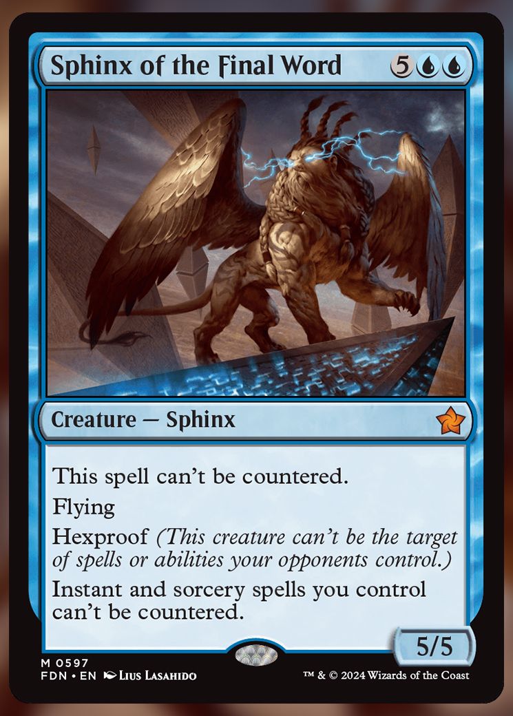 Sphinx of the Final Word MTG Card.