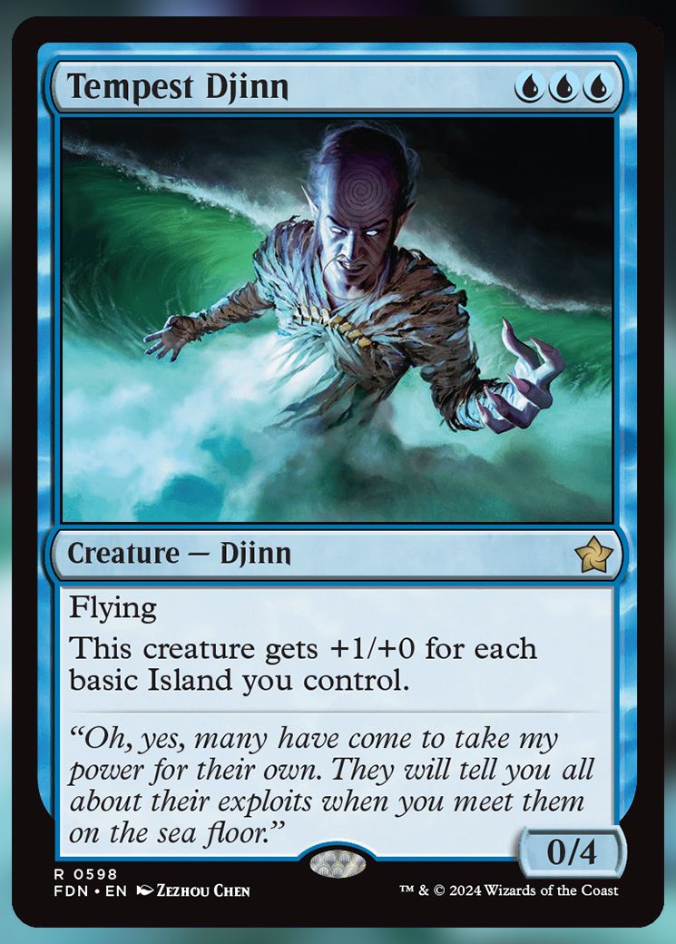 Tempest Djinn MTG Card.