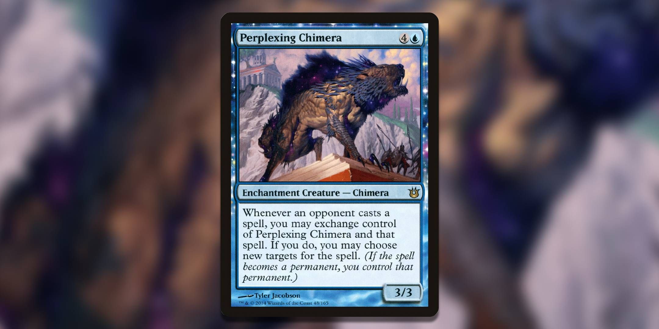 The Magic The Gathering card Perplexing Chimera by Tyler Jacobson.-1