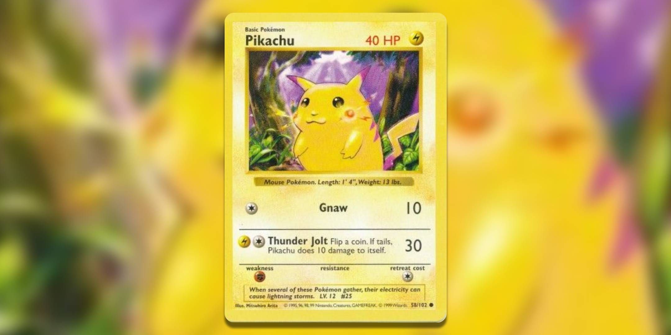 The Pokemon TCG card red cheeks Pikachu.