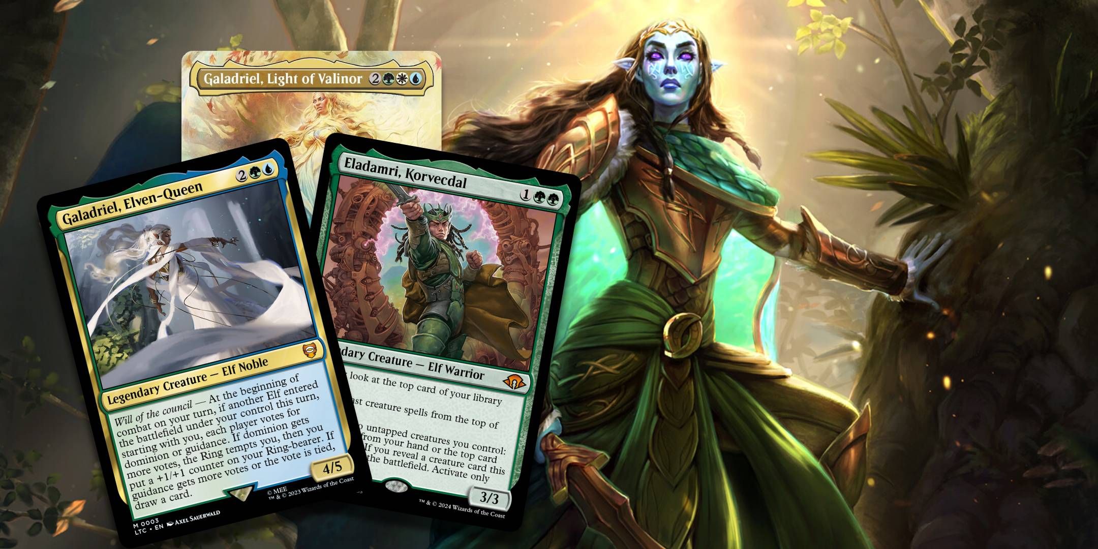 Three of the best Elf creature cards in Magic The Gathering.