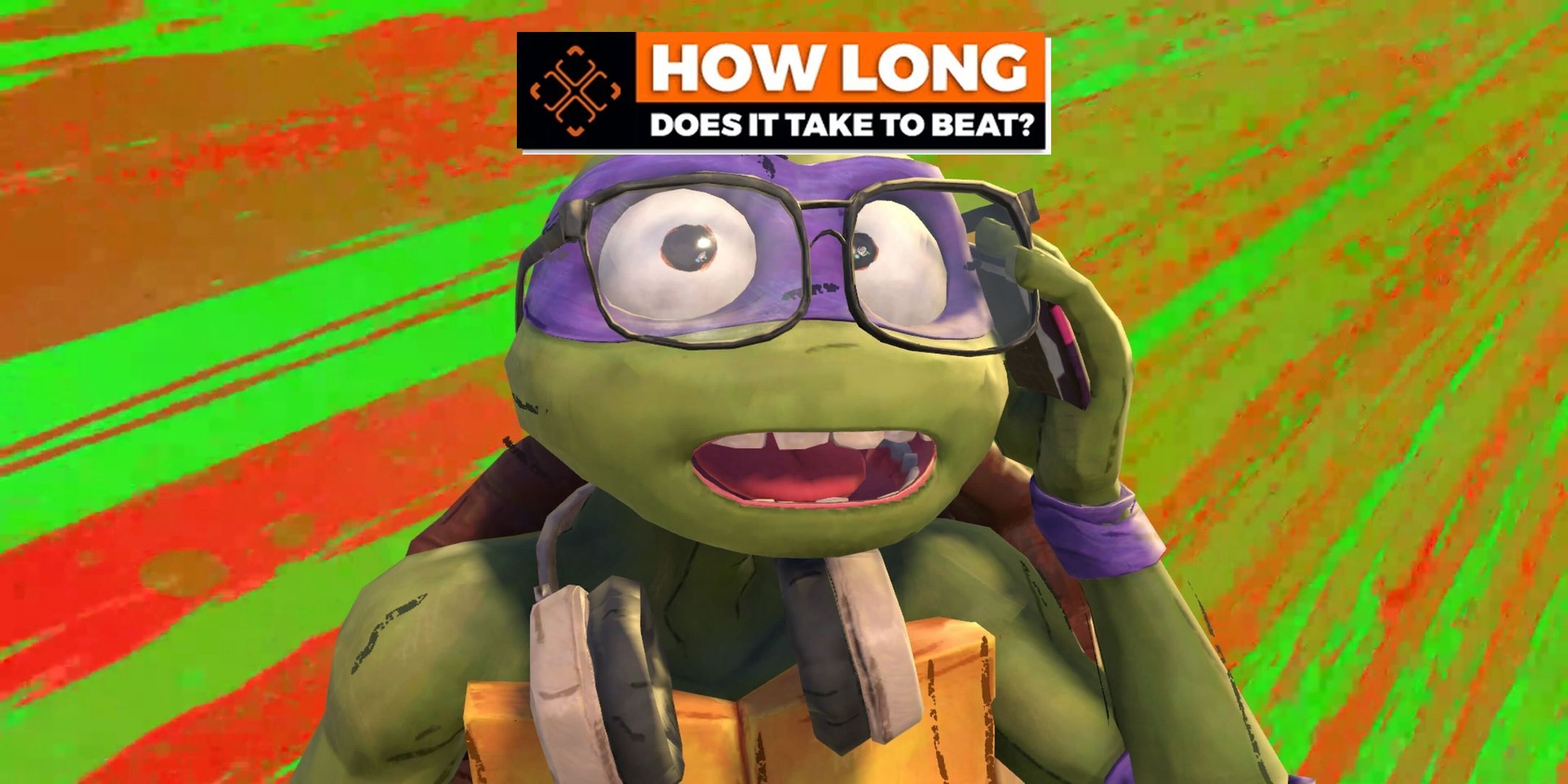 A How Long To Beat image showing Donatello from Teenage Mutant Ninja Turtles: Mutants Unleashed.