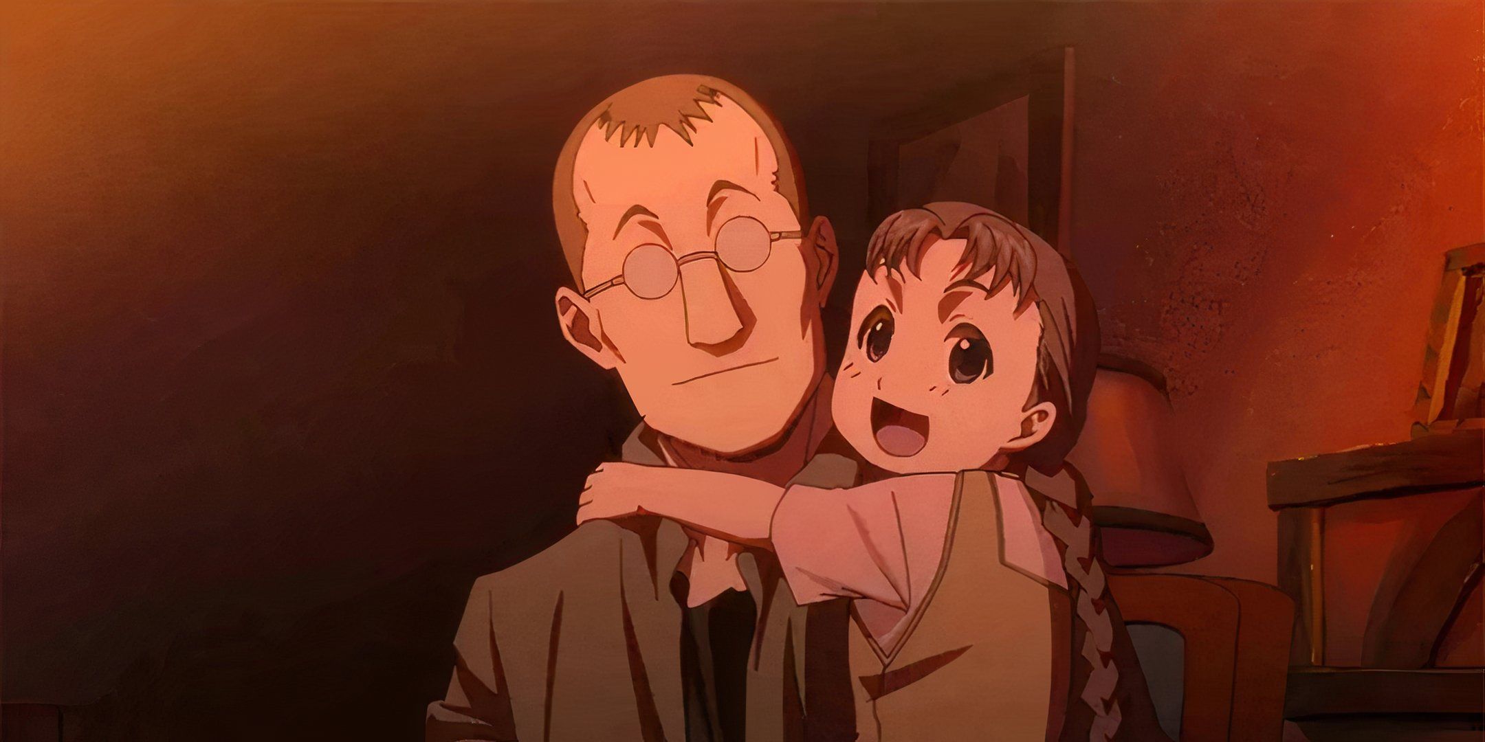 Shou Tucker before turning his daughter into a dog in FullMetal Alchemist: Brotherhood.