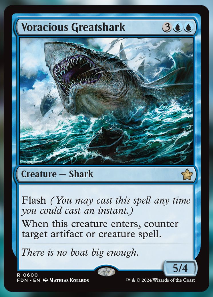 Voracious Greatshark MTG Card.