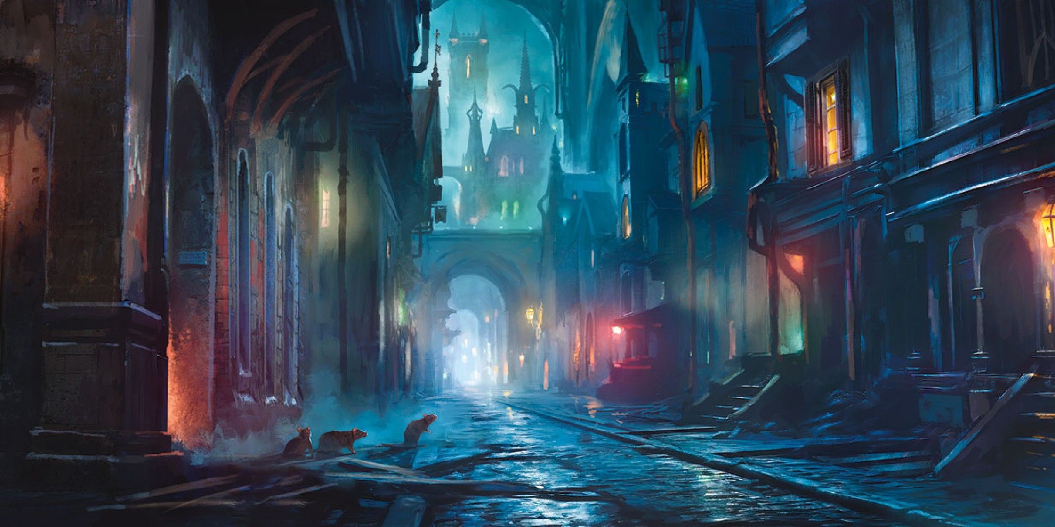 Dingonz and Dragon show a dark street to the image.