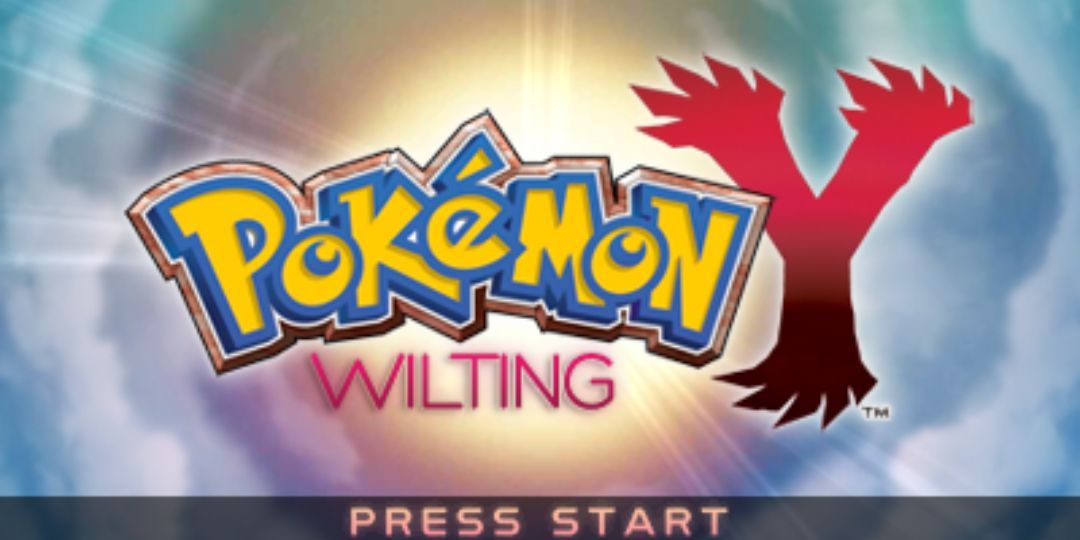 The romhack Pokemon Wilting Y's title screen.