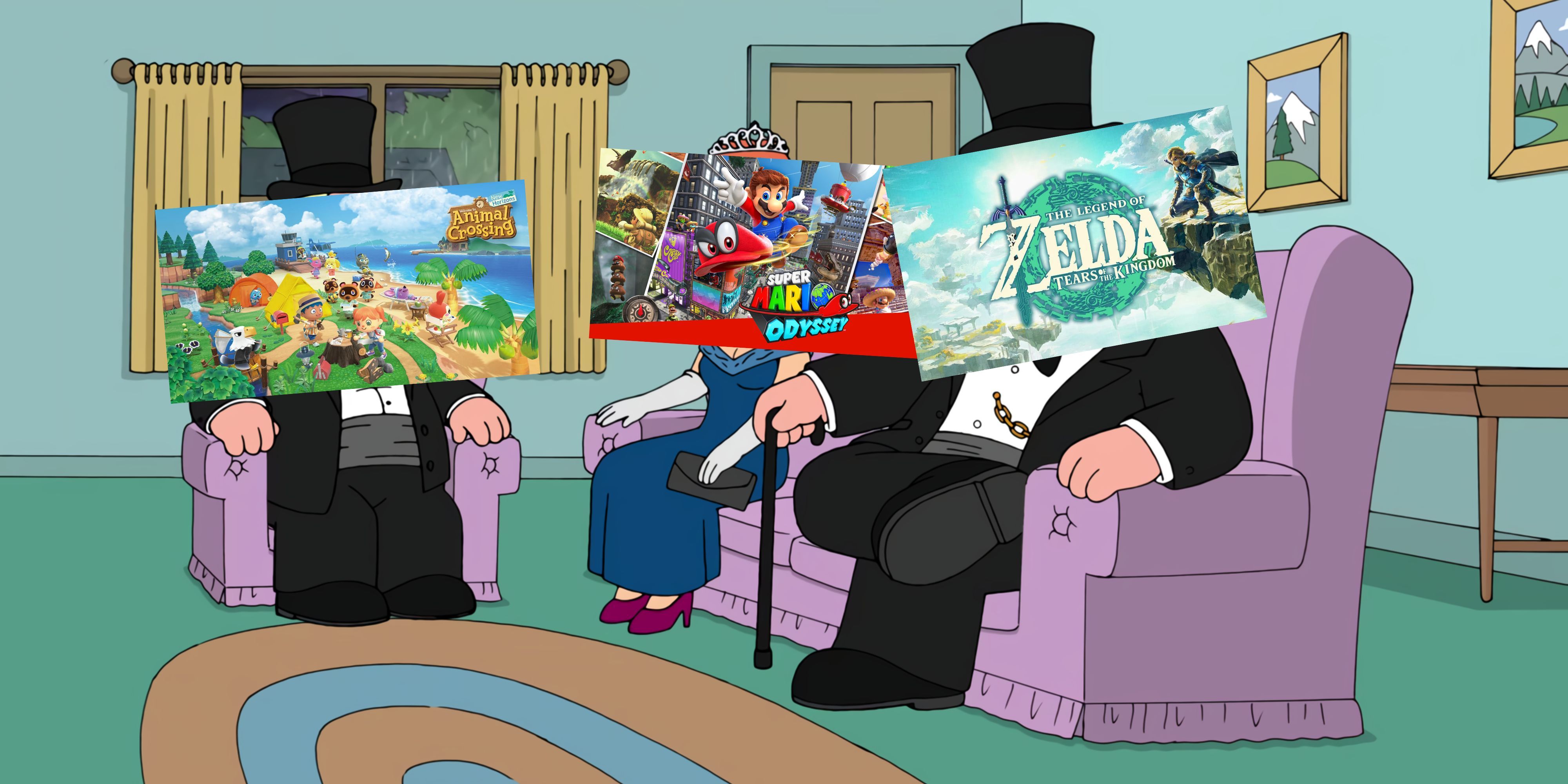 You Guys Act Like Youre Better Than Me Family Guy Meme with Nintendo games