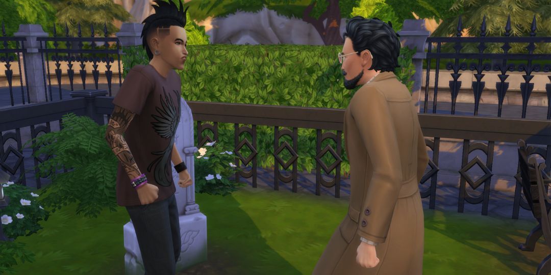 Nyon Specter argues with his step-dad, Layne Coffin.