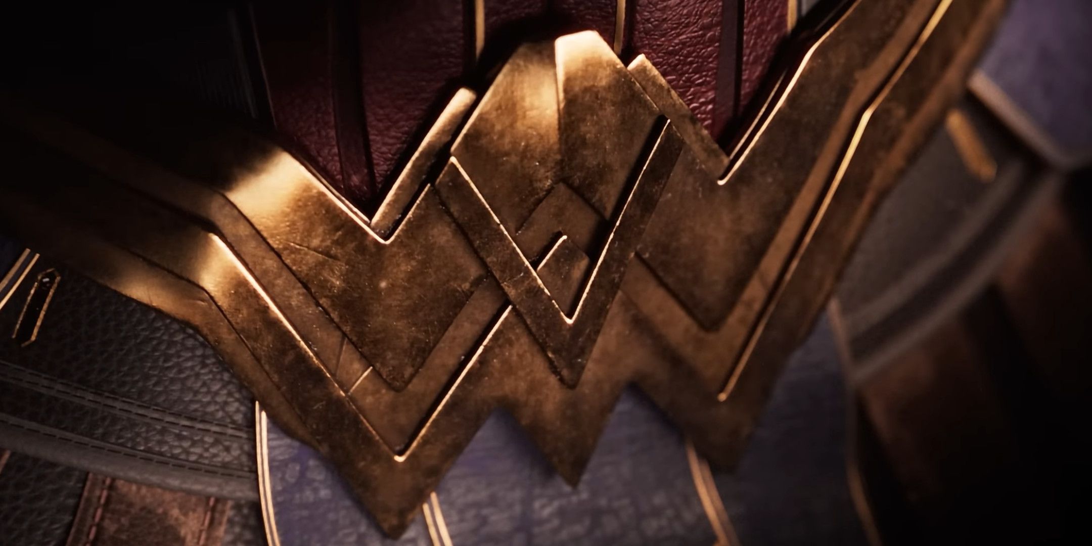 A close up of Wonder Woman's belt