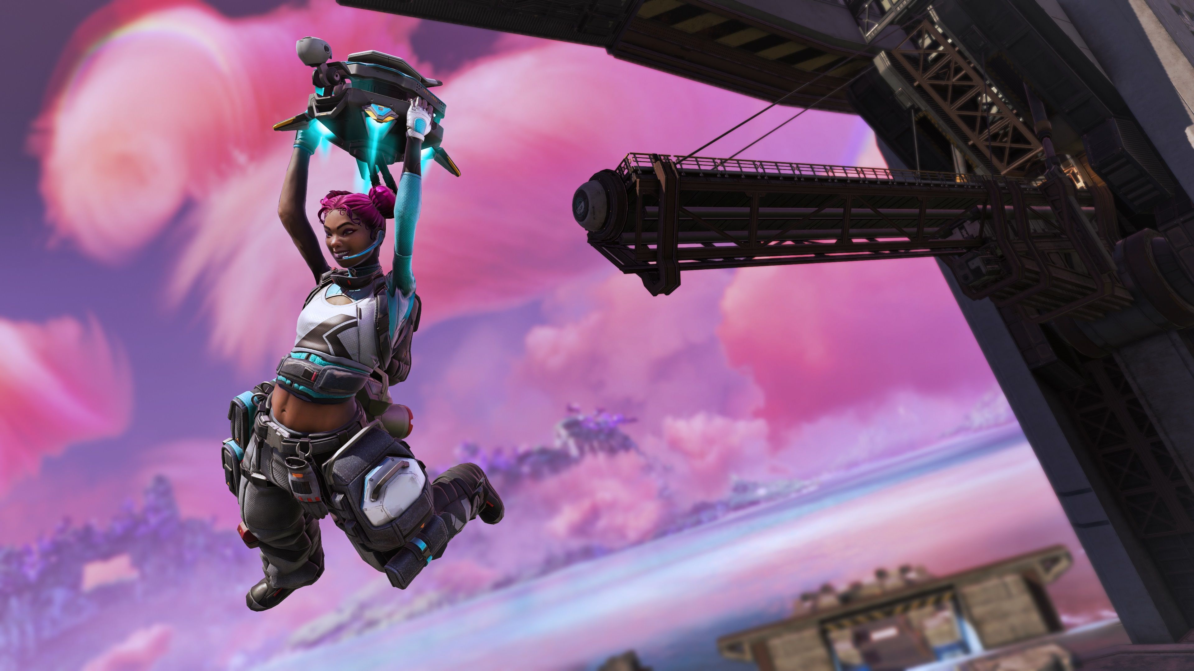 Apex Legends Season 23 Lifeline flying on her drone