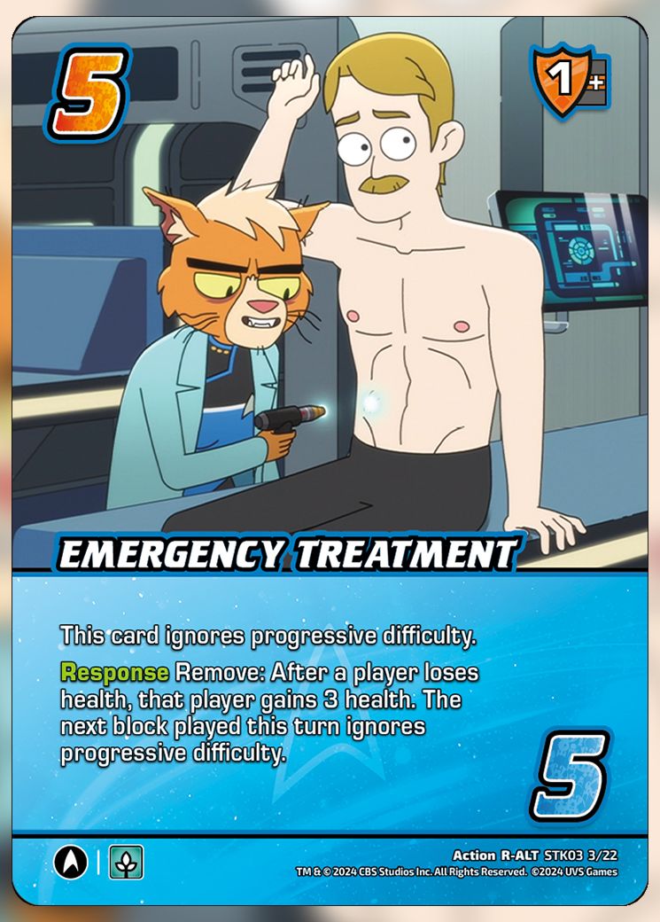 Emergency Treatment UniVersus Card.