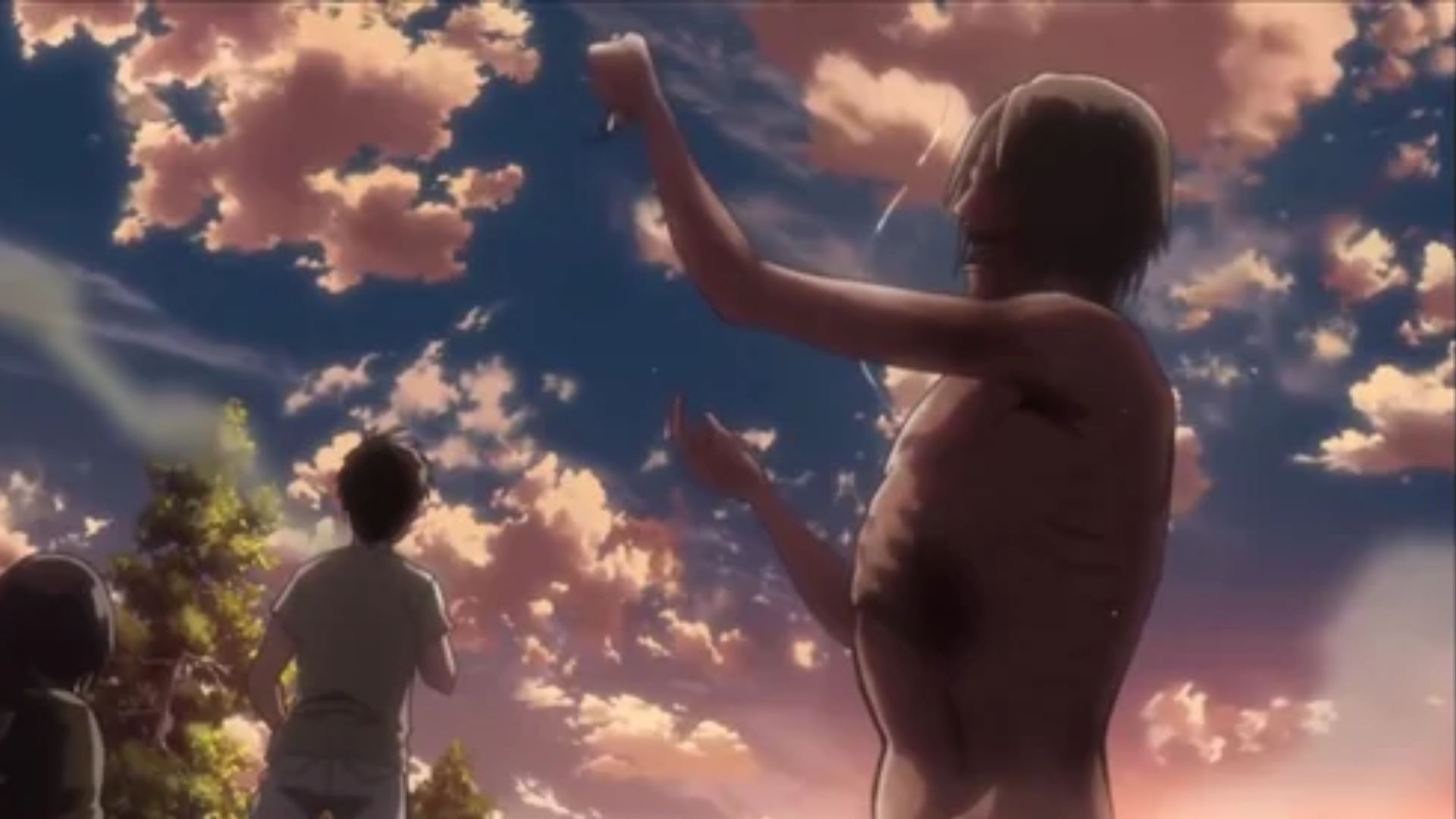 Hannes is eaten alive by a titan in Attack on Titan.