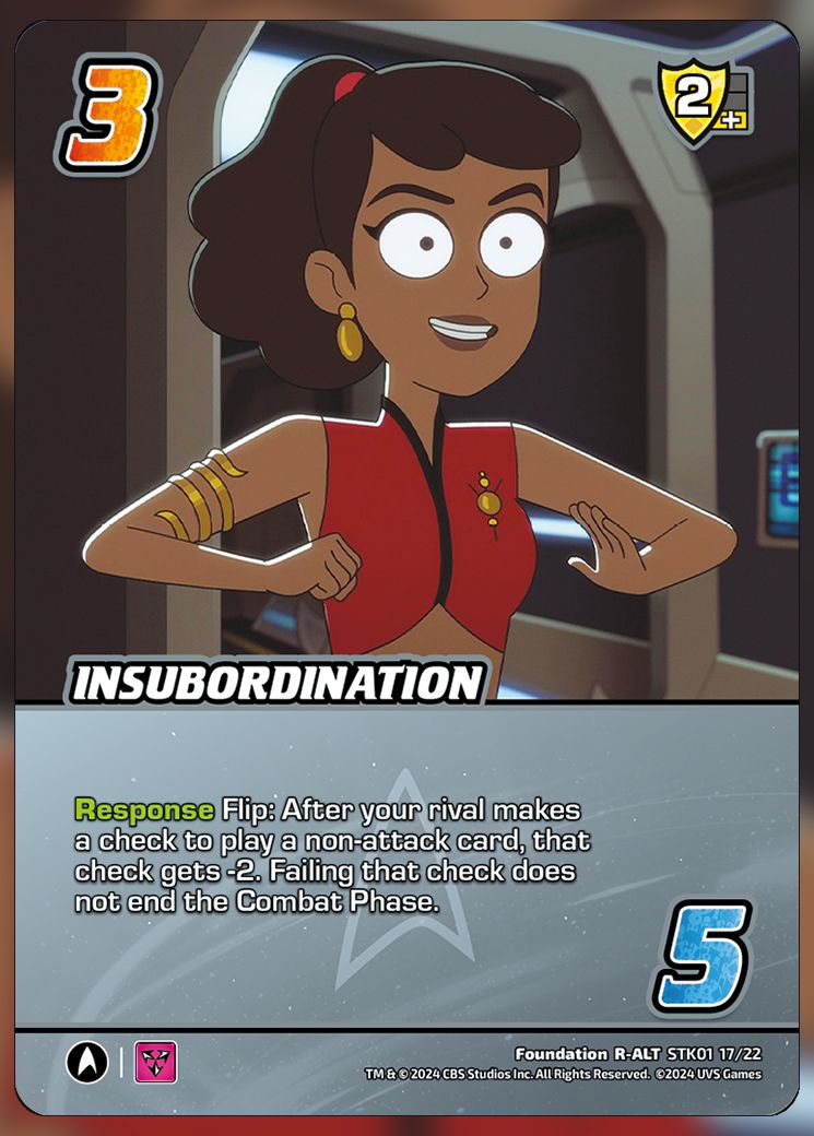 Insubordination UniVersus Card.