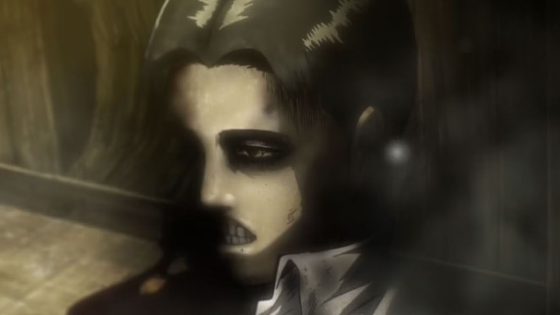 A close up of Marco's dead body in Attack on Titan.