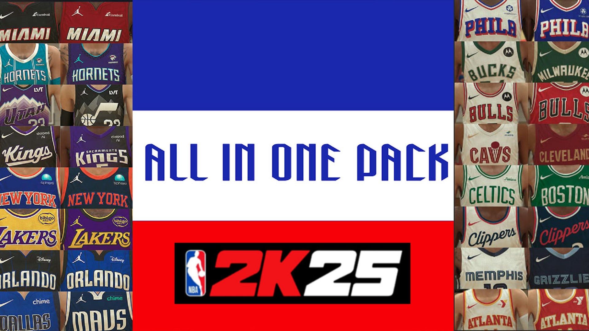 Mod title card for jersey packs in NBA 2K25.