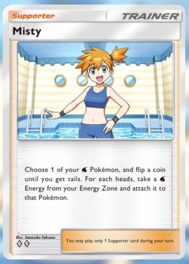 Misty, from Pokemon TCG Pocket Genetic Apex.