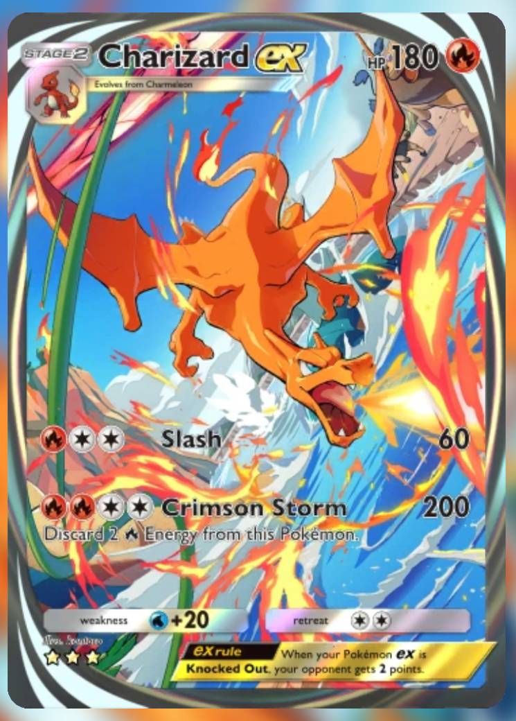 Каждая карта из набора Charizard Genetic Apex в кармане Pokemon TCG Pocket