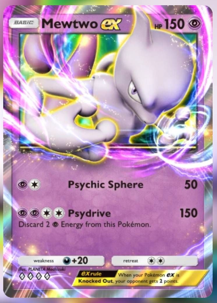 Каждая карта в наборе Genetic Apex Mewtwo в кармане Pokemon TCG