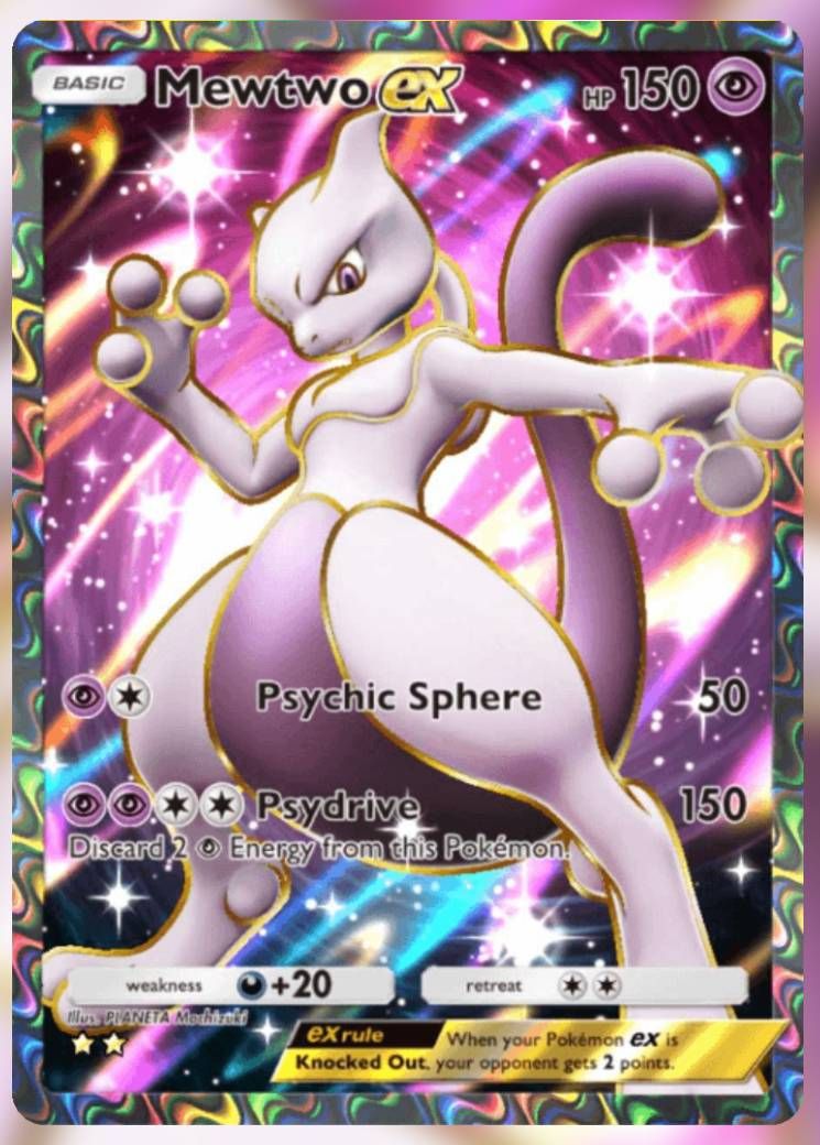 Каждая карта в наборе Genetic Apex Mewtwo в кармане Pokemon TCG