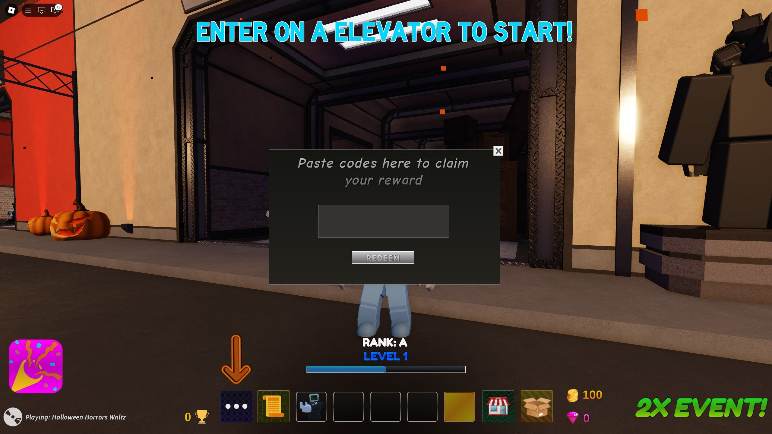 the codes box in Toilet Raid Tower Defense on Roblox
