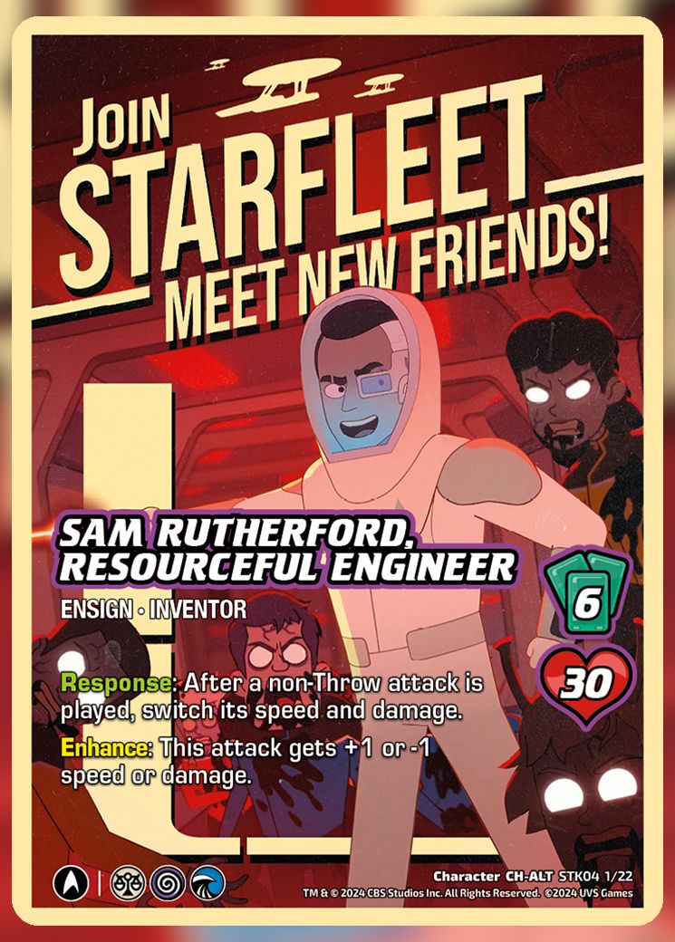 Sam Rutherford, Resourceful Engineer Alt UniVersus Card.