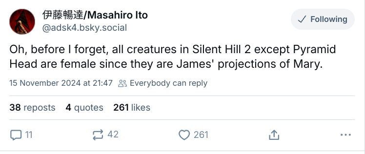 Арт-директор Silent Hill 2 наконец подтвердил, что все монстры — женщины