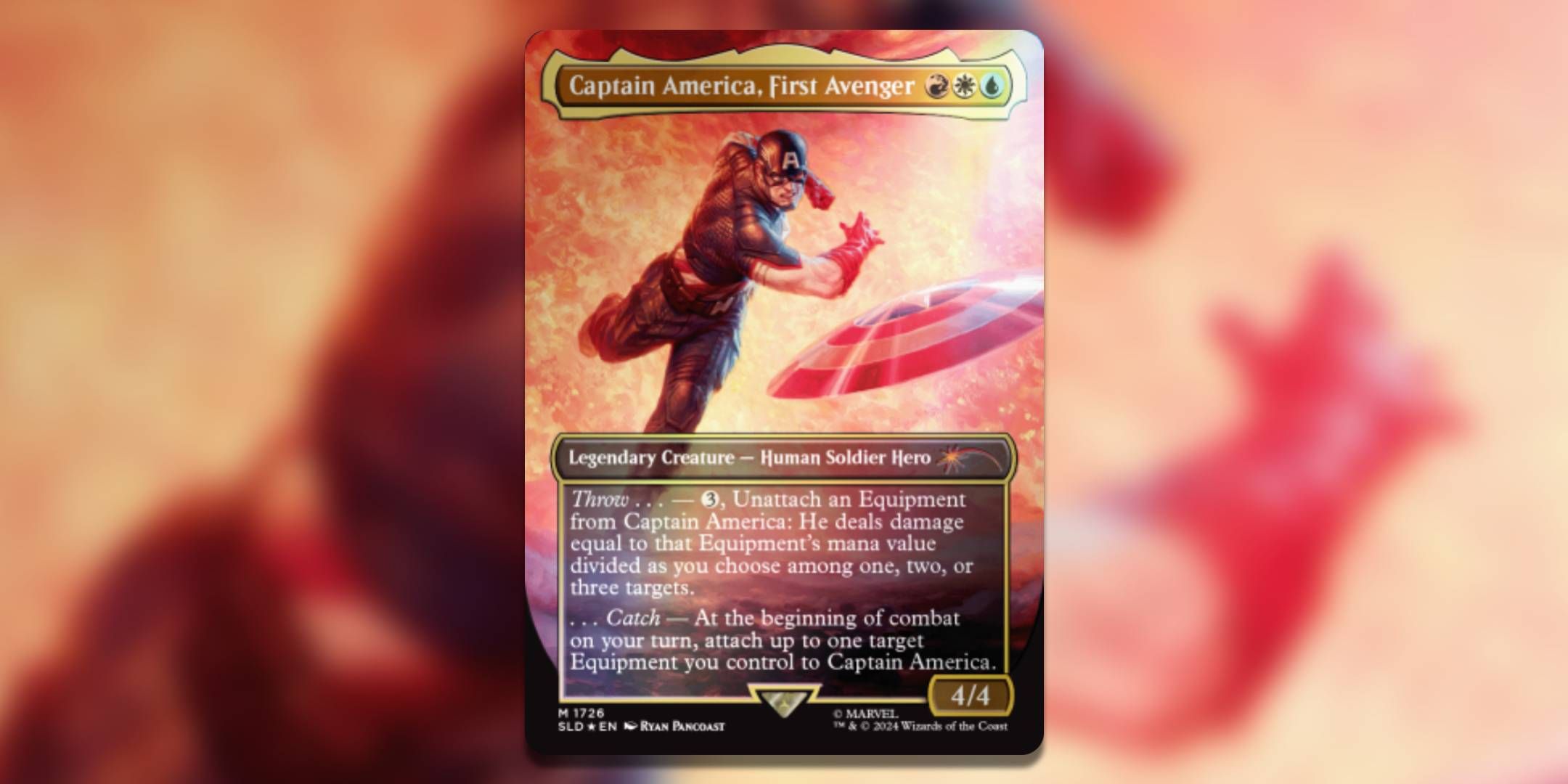 マジック：ザ・ギャザリング Captain America, First Avenger mtg foil Captain America, First Avenger Magic the Gathering Proxy