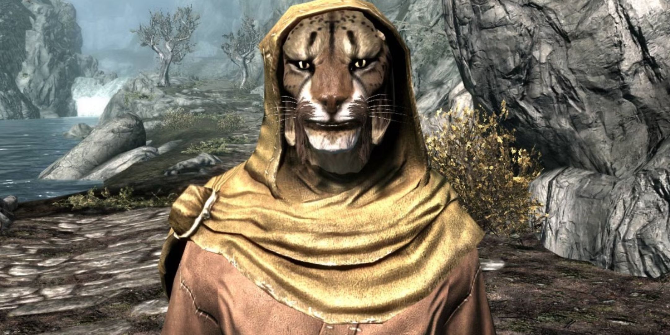 Close up of Maiq The Liar in Skyrim.