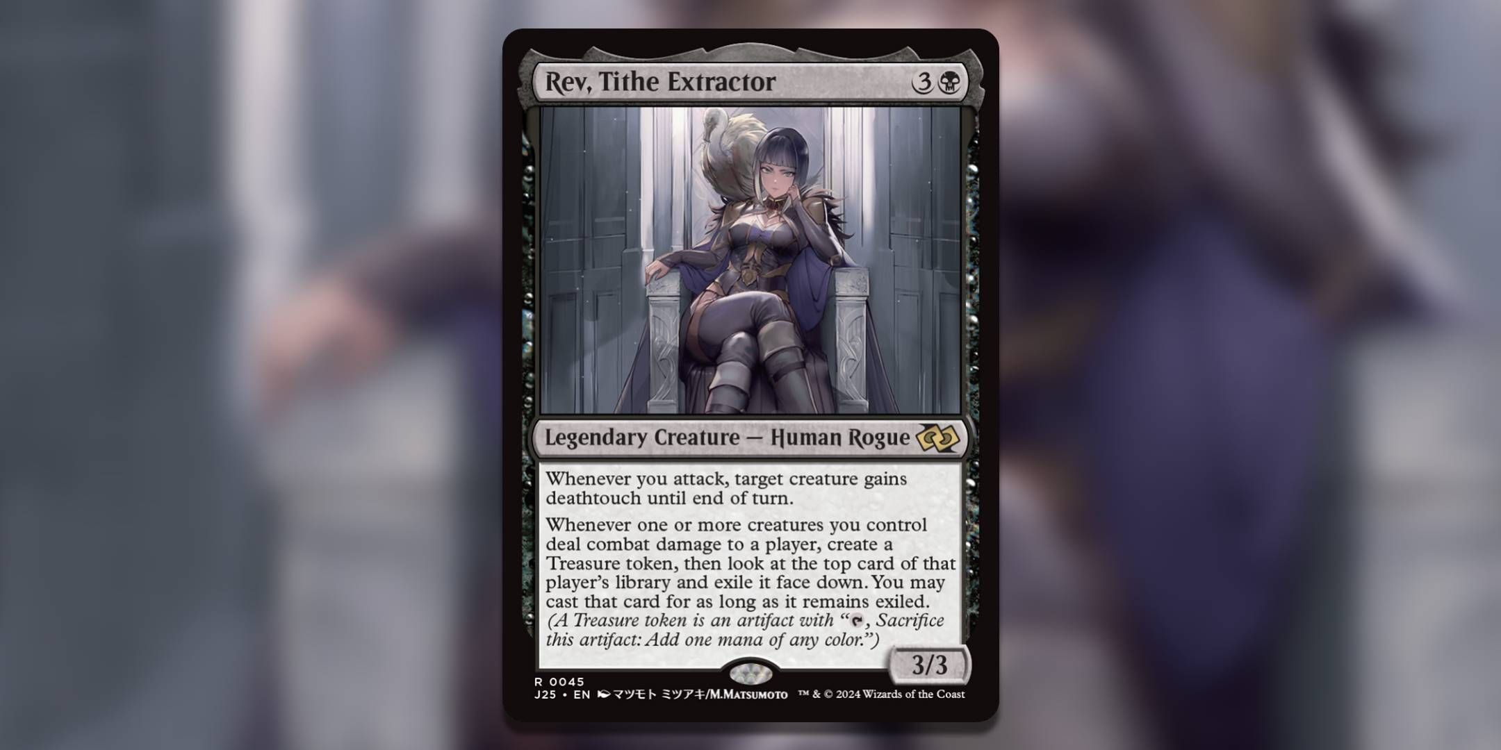 The Magic The Gathering card Rev Tithe Extractor by M Matsumoto.