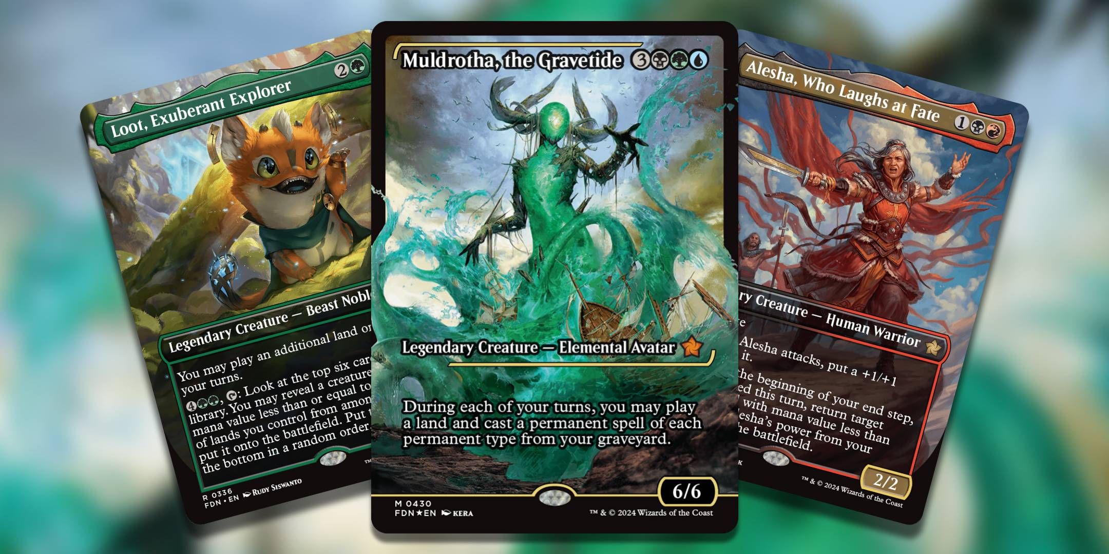 Three of the best commander cards from Magic The Gathering Foundations