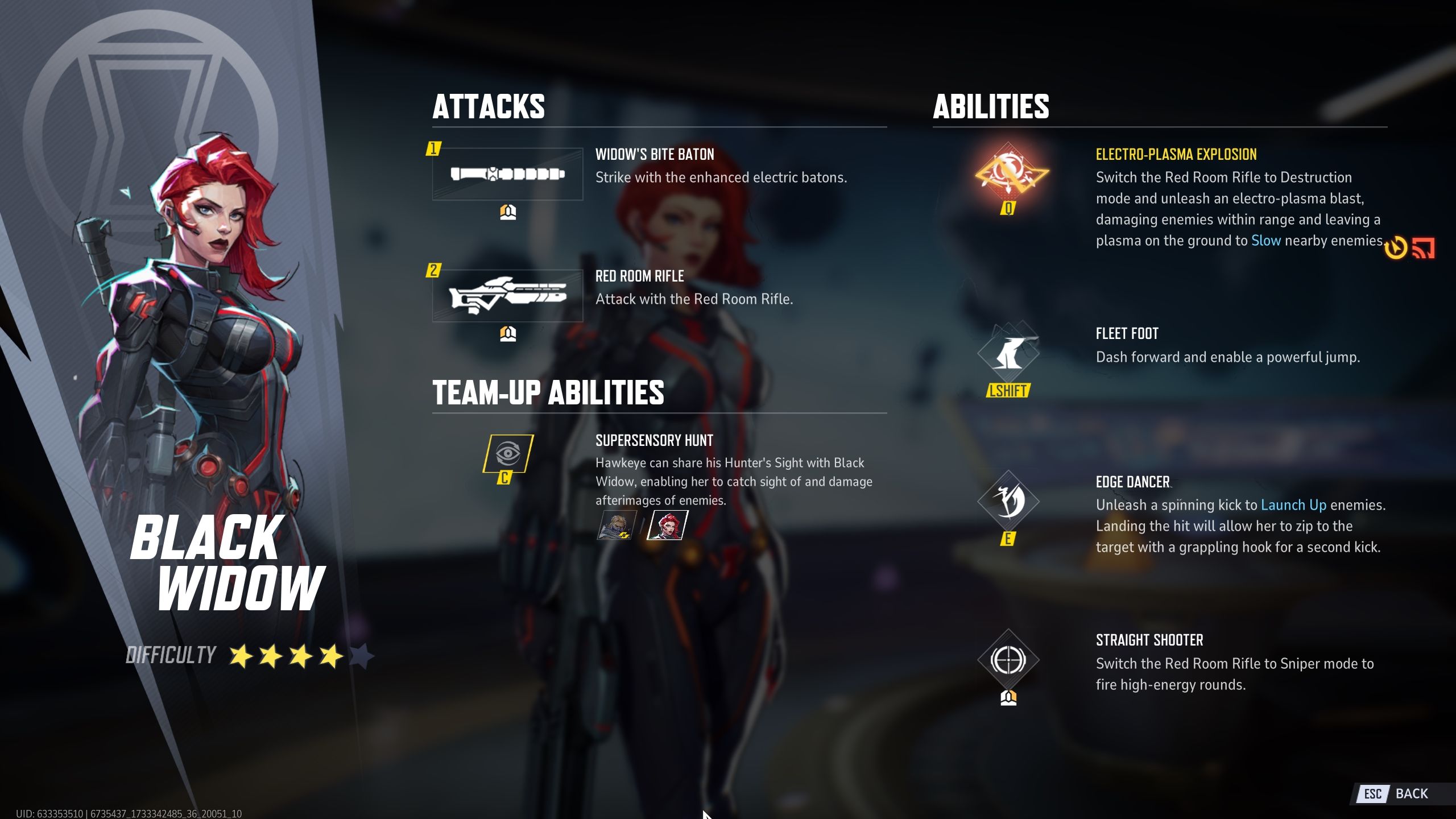 Black Widow abilities - Marvel Rivals