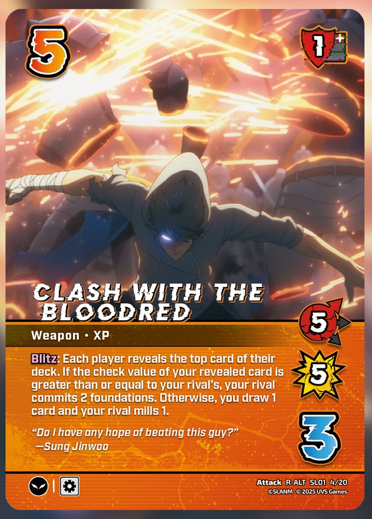 Clash With The Bloodred UniVersus Card.