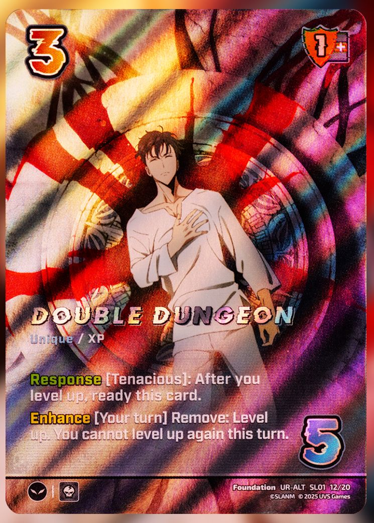 Double Dungeon foil UniVersus Card.