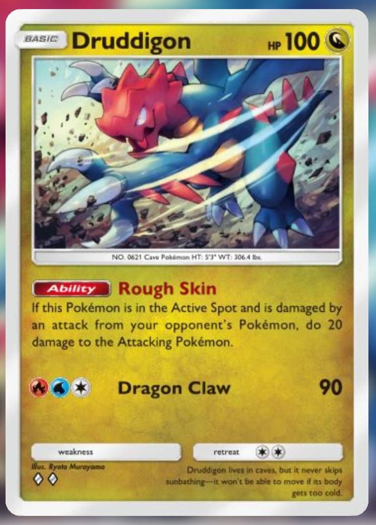 The Druddigon card, from Mythical Isle.