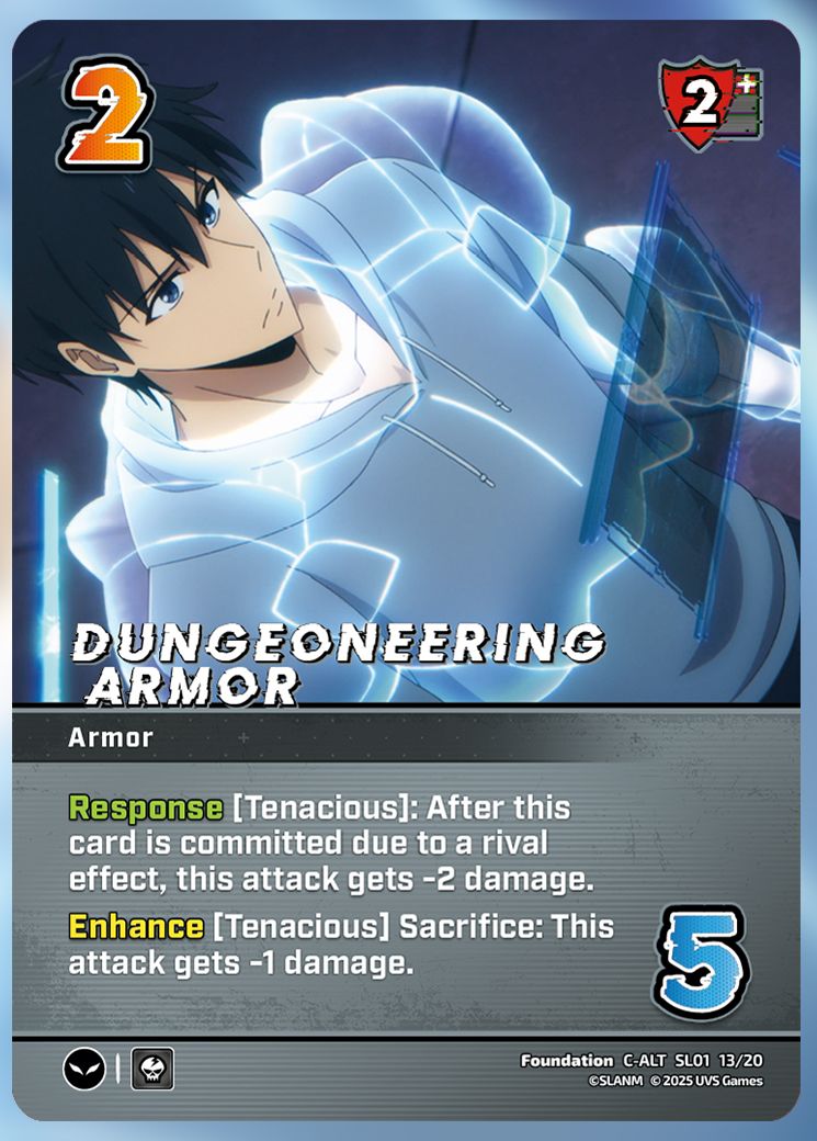 Dungeoneering Armor UniVersus Card.