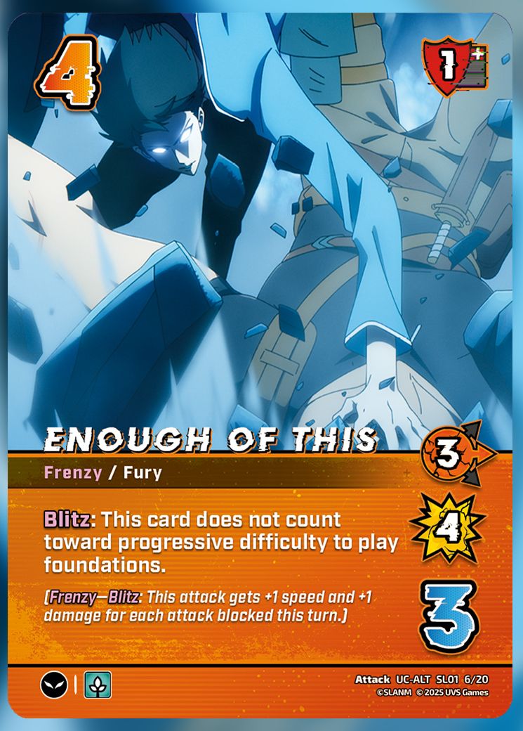 Enough OF This UniVersus Card.