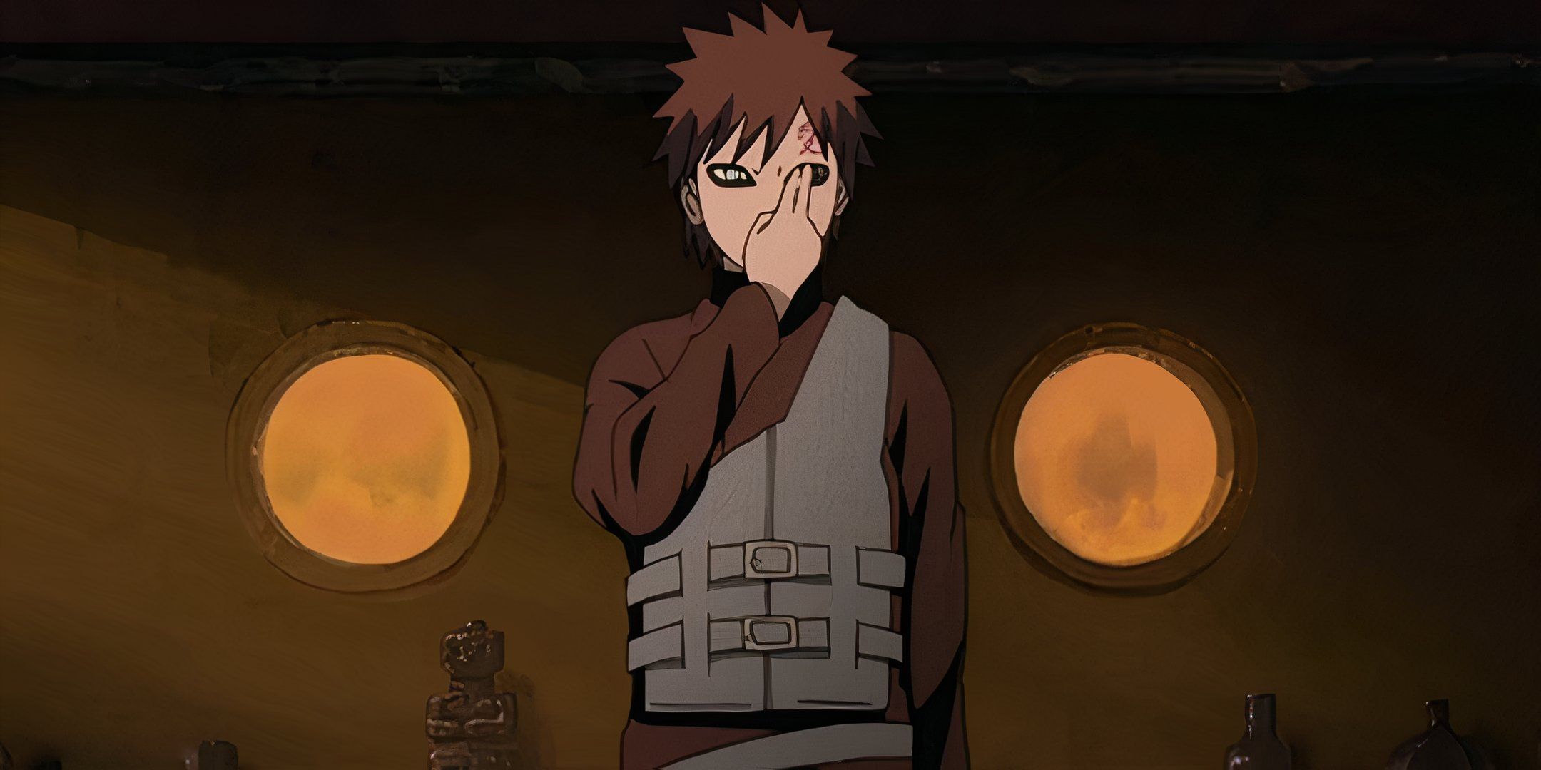 Gaara from Naruto.